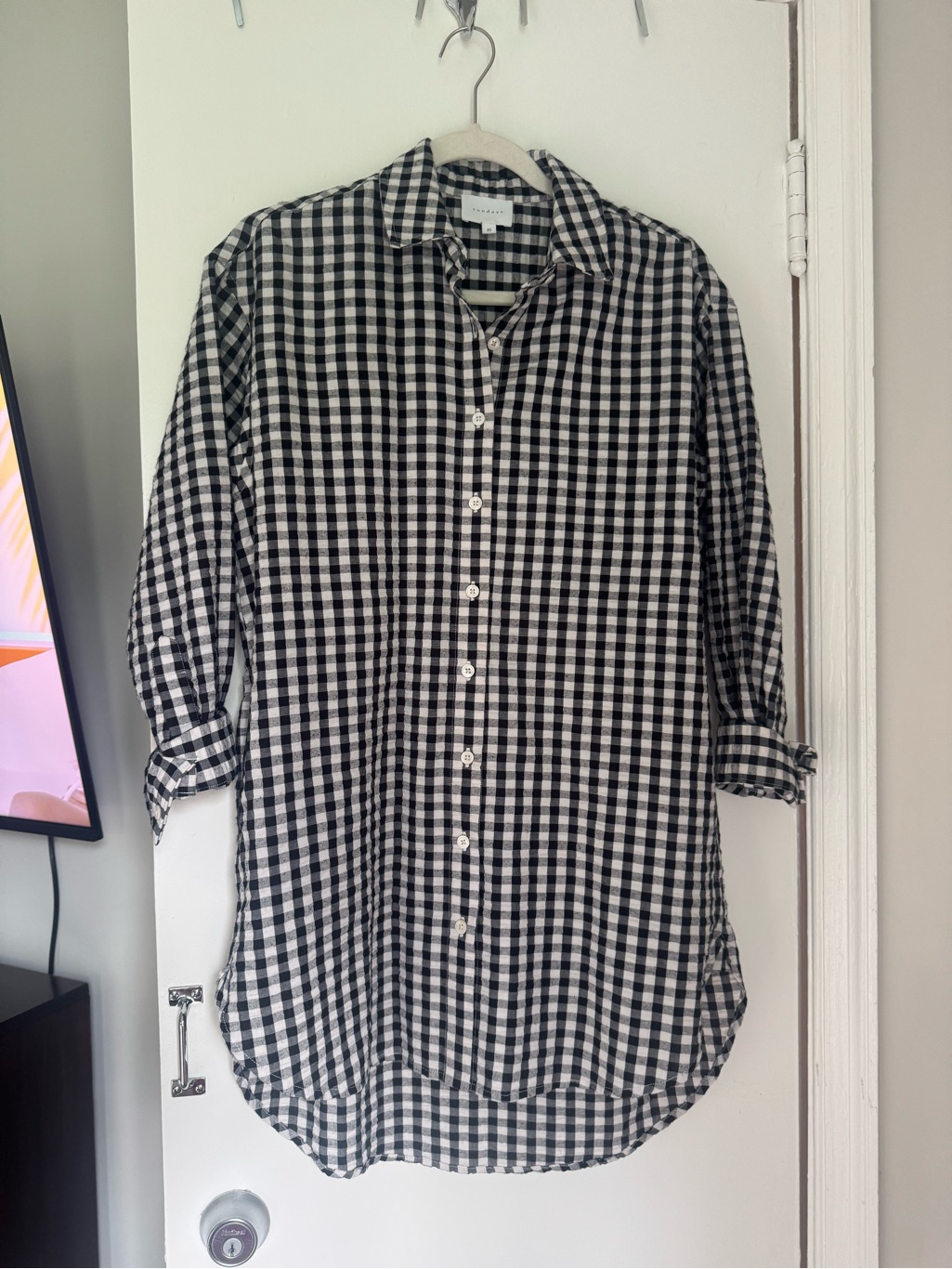 Sundays - Navy Gingham Dress
